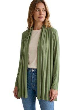 KISCHE Open Front Long Flowy Cardigan